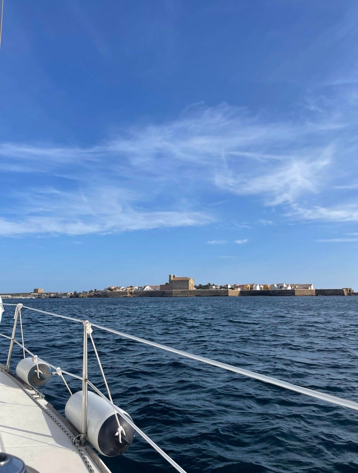 Tabarca seen from a boat